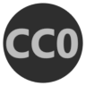 Creative commons zero license icon